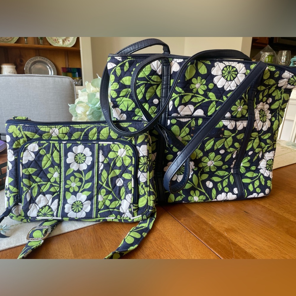 Vera Bradley 🍀Lucky You🍀 Mini-hipster & Vera Trimmed Tote